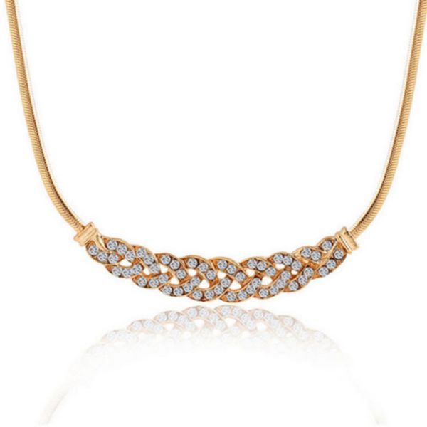new gold silver upscale luxury 8 word twist shiny rhinestone short clavicle chain crystal statement necklaces & pendants women, Golden;silver
new gold silver upscale luxury 8 word twist shiny rhinestone short clavicle chain crystal statement necklaces & pendants women, Golden;silver