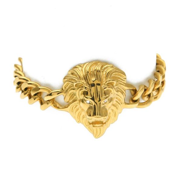 gold bracelet men hiphop lion head bracelet charms stainless steel wrist chains punk rock bracelet 24c, Black
gold bracelet men hiphop lion head bracelet charms stainless steel wrist chains punk rock bracelet 24c, Black