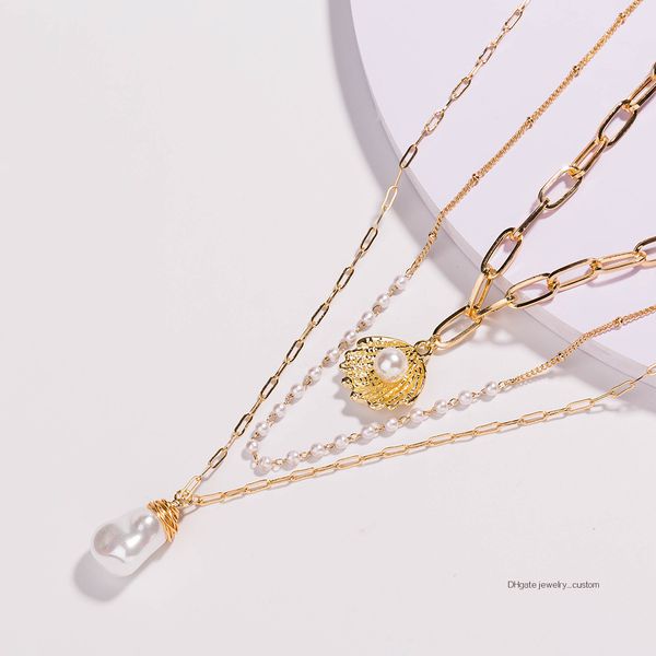 posimi second alloy shell pendeloque cut manual weave lily white pearl multi-storey necklace, Silver
posimi second alloy shell pendeloque cut manual weave lily white pearl multi-storey necklace, Silver