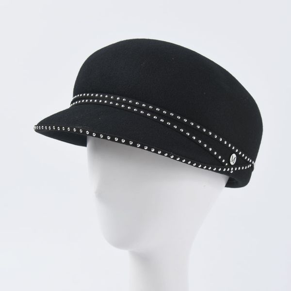 2019 autumn and winter new wool hat ladies cap letter felt hat with rivet hats fedora womens, Blue;gray
2019 autumn and winter new wool hat ladies cap letter felt hat with rivet hats fedora womens, Blue;gray