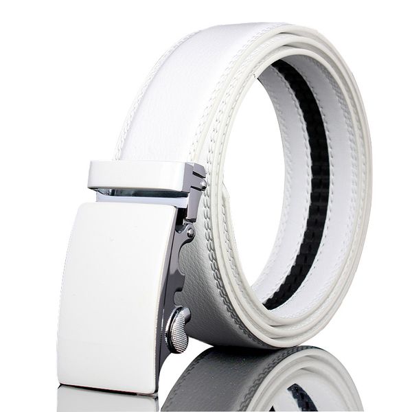men's belt pure white leather automatic buckle belt men's trousers fashion casual trend, Black;brown
men's belt pure white leather automatic buckle belt men's trousers fashion casual trend, Black;brown