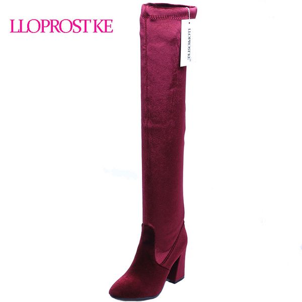 lloprost ke autumn winter platform high heels blue red velvet boots for woman over the knee high stretch boots long shoes my095, Black
lloprost ke autumn winter platform high heels blue red velvet boots for woman over the knee high stretch boots long shoes my095, Black