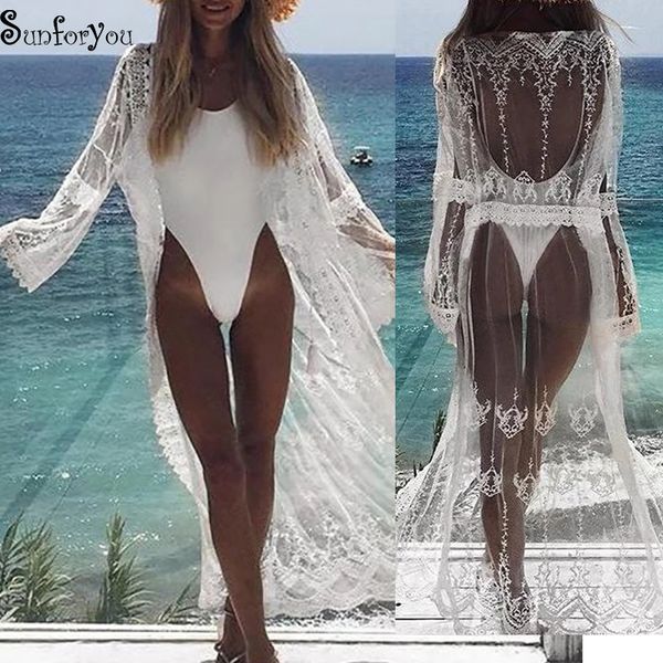 mesh embroidery white beach dress robe de plage cover-up kimono beach swim cover up for women tunic bikini cover up
mesh embroidery white beach dress robe de plage cover-up kimono beach swim cover up for women tunic bikini cover up