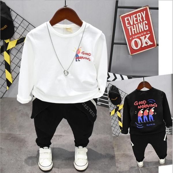 new 2pcs children set baby boys spring and autumn long sleeve t-shirts and pants trouser outfit children clothing set 2-6years, White
new 2pcs children set baby boys spring and autumn long sleeve t-shirts and pants trouser outfit children clothing set 2-6years, White