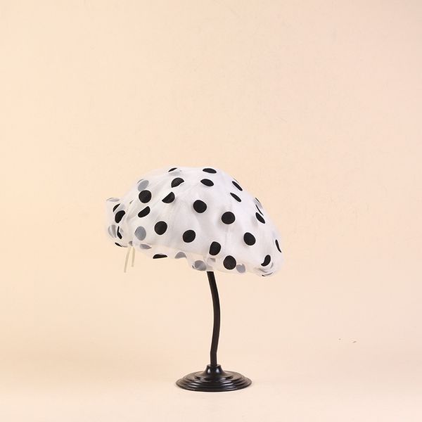 sweet elegant lace beret hat 2019 new arrival female lady polka dot vintage classic berets hats, Blue;gray
sweet elegant lace beret hat 2019 new arrival female lady polka dot vintage classic berets hats, Blue;gray
