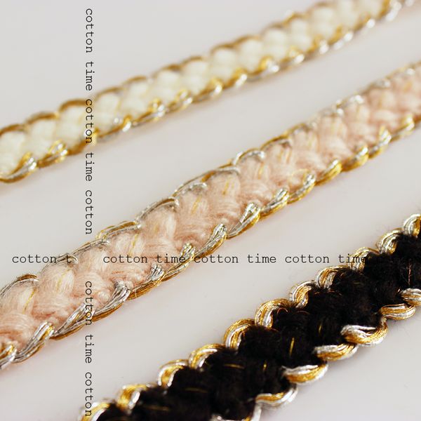 5yards/lot golden braid rope 2cm wide sewing accessory braided rope twisted golden cords brand style craft decor ropes, Black;white
5yards/lot golden braid rope 2cm wide sewing accessory braided rope twisted golden cords brand style craft decor ropes, Black;white