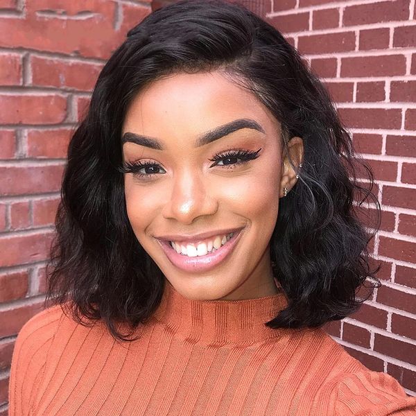 lace front human hair wigs for black women malaysian natural wave short bob wig with baby hair, Black;brown
lace front human hair wigs for black women malaysian natural wave short bob wig with baby hair, Black;brown