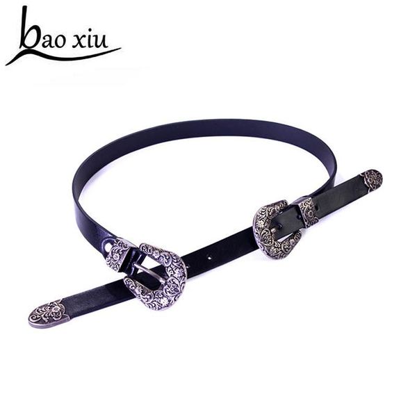 2017 fashion retro double silver metal buckle leather belts for women carving waistband dress decoration female accessories, Black;brown
2017 fashion retro double silver metal buckle leather belts for women carving waistband dress decoration female accessories, Black;brown