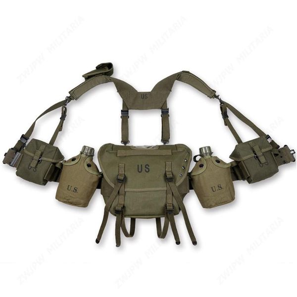 vietnam war u.s. m1956 m1961 m16a1 fieldgear packages equipment, Camo;black 
vietnam war u.s. m1956 m1961 m16a1 fieldgear packages equipment, Camo;black