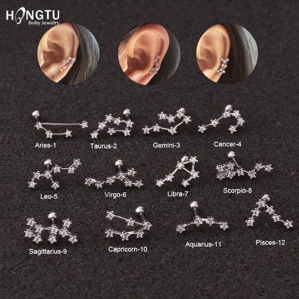 hongtu 1pc 12 constellation zircon tragus ear piercing steel shaft bar star daith earrings helix cartilage studs 20g, Golden;silver
hongtu 1pc 12 constellation zircon tragus ear piercing steel shaft bar star daith earrings helix cartilage studs 20g, Golden;silver