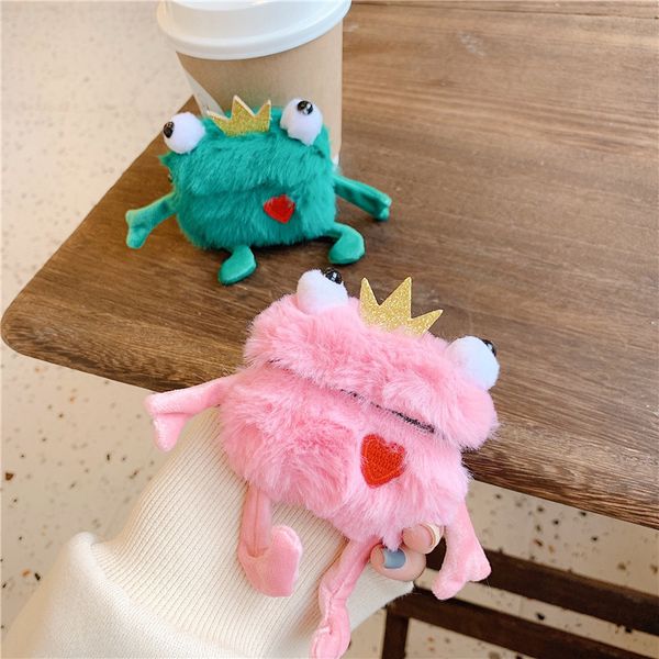 for airpods 3 warmer pink green plush frog prince headphone cases for apple airpods 1 2 silicone earphone protection cover funda, Silver
for airpods 3 warmer pink green plush frog prince headphone cases for apple airpods 1 2 silicone earphone protection cover funda, Silver