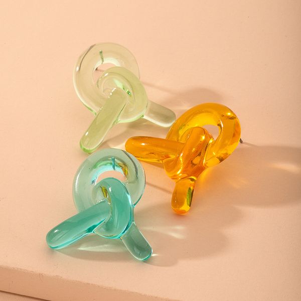 ujbox creative simple transparent acrylic resin woven twisted knotted stud earrings green blue yellow bow irregular ear studs, Golden;silver
ujbox creative simple transparent acrylic resin woven twisted knotted stud earrings green blue yellow bow irregular ear studs, Golden;silver