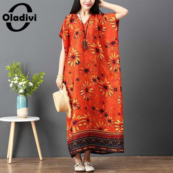 oladivi oversized plus size women fashion floral printed summer boho maxi long dress ladies beach wear tunic dresses 8xl 7xl 6xl, Black;gray
oladivi oversized plus size women fashion floral printed summer boho maxi long dress ladies beach wear tunic dresses 8xl 7xl 6xl, Black;gray