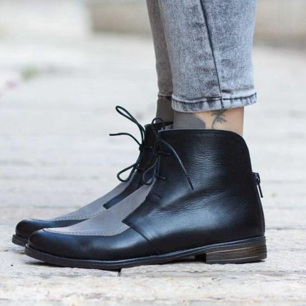 plus size ankle boots women platform lace up buckle shoes thick heel short boot ladies casual footwear drop shipping wqzxc98, Black
plus size ankle boots women platform lace up buckle shoes thick heel short boot ladies casual footwear drop shipping wqzxc98, Black