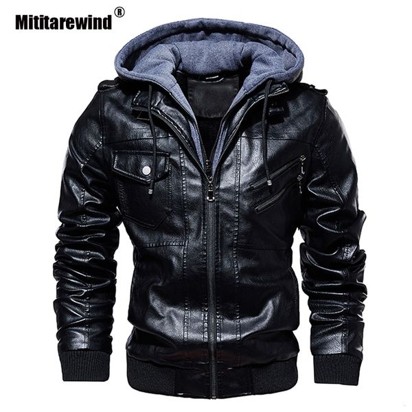 winter leather jacket men pu leather coat hooded coats mens thick warm motorcycle biker faux jacket size m-5xl, Black
winter leather jacket men pu leather coat hooded coats mens thick warm motorcycle biker faux jacket size m-5xl, Black
