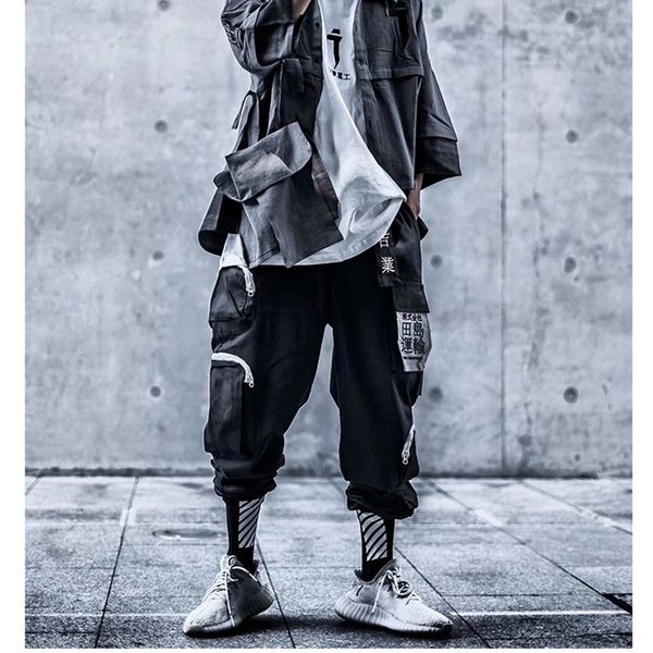 men's pants men high street harem multi pockets harajuku streetwear hip hop dark style trousers elastic waist sweatpants quality, Black
men's pants men high street harem multi pockets harajuku streetwear hip hop dark style trousers elastic waist sweatpants quality, Black