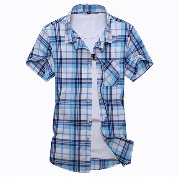 men plaid shirts summer fashion casual slim fit short sleeve shirt mens clothing plus size -7xl, White;black
men plaid shirts summer fashion casual slim fit short sleeve shirt mens clothing plus size -7xl, White;black