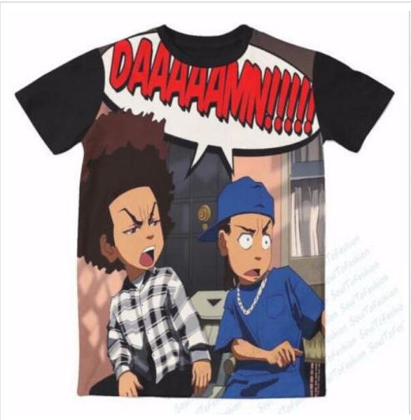 new fashion mens/womans craig smokey and boondocks huey riley t-shirt summer style funny 3d print casual t-shirt plus size aa023, White;black
new fashion mens/womans craig smokey and boondocks huey riley t-shirt summer style funny 3d print casual t-shirt plus size aa023, White;black