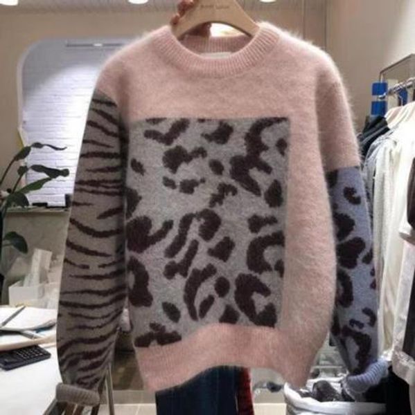 women sweaters 2019 harajuku sueter mujer harajuku mohair female sweater leopard print pullovers lj344, White;black
women sweaters 2019 harajuku sueter mujer harajuku mohair female sweater leopard print pullovers lj344, White;black