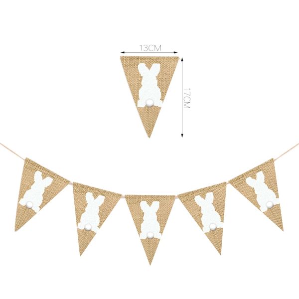 2pcs rabbit bunny easter burlap banner linen garland party flag hanging decorations other home decor
2pcs rabbit bunny easter burlap banner linen garland party flag hanging decorations other home decor