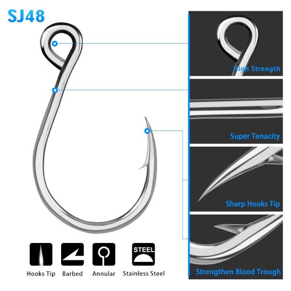 10pcs(1/0# 3/0# 5/0#) - 5pcs(7/0# 9/0# 11/0# ) saltwater stainless steel jig fishing hook jigging hook pesca anzol fish
10pcs(1/0# 3/0# 5/0#) - 5pcs(7/0# 9/0# 11/0# ) saltwater stainless steel jig fishing hook jigging hook pesca anzol fish