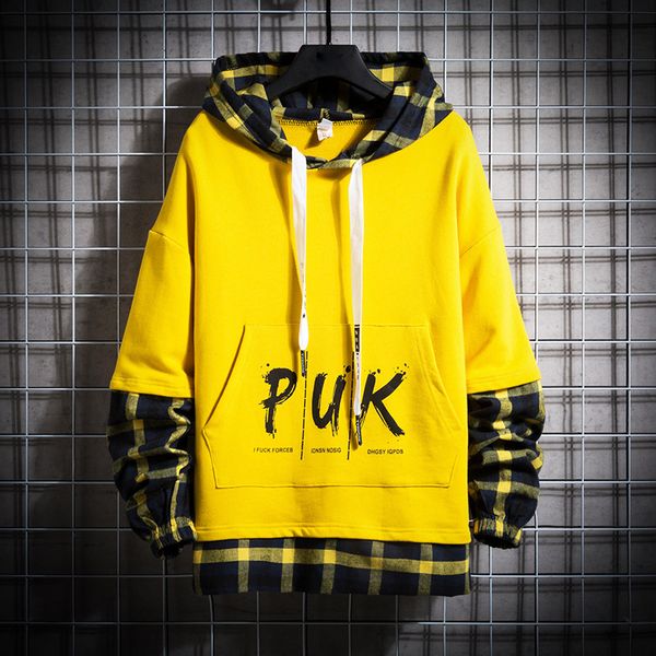autumn new hoodies men fashion plaid stitching fake two hooded pullover man streetwear hip hop loose sweatshirt male hoodie, Black
autumn new hoodies men fashion plaid stitching fake two hooded pullover man streetwear hip hop loose sweatshirt male hoodie, Black