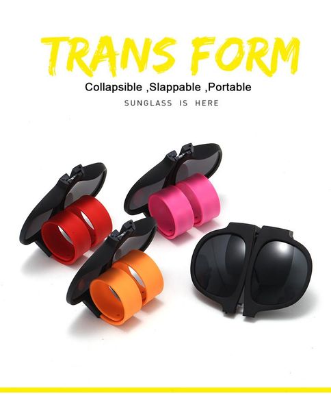 collapsible lens designer sunglass for kids and adults slappable bracelet wristband fold sunglass fashion mirror colorful outdoor equipment, Blue
collapsible lens designer sunglass for kids and adults slappable bracelet wristband fold sunglass fashion mirror colorful outdoor equipment, Blue
