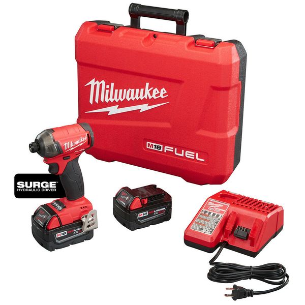 

Milwaukee 2760-22 M18 FUEL 18-вольт 1/4 дюйма. Шестигранный набор инструментов с гидравлическим