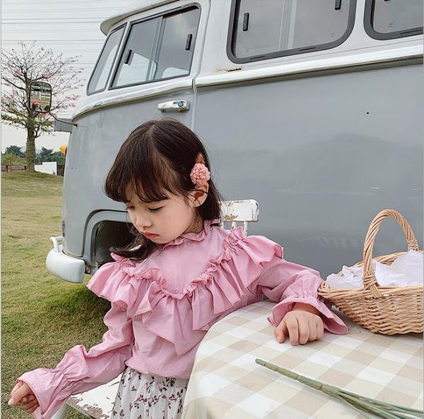 2020 korea style girls ruffles shirt cotton fashion spring girls blouse 2-7t c901, White;black
2020 korea style girls ruffles shirt cotton fashion spring girls blouse 2-7t c901, White;black