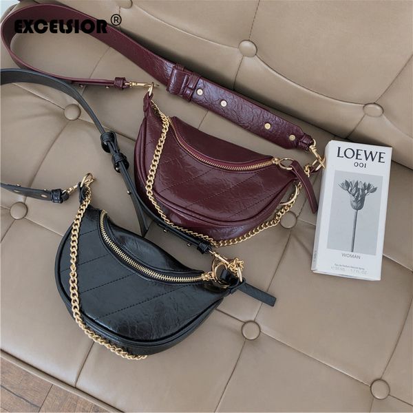excelsior 2020 new women shoulder bag chian waist pack pu leather women's waist bag solid multi-use chest for female
excelsior 2020 new women shoulder bag chian waist pack pu leather women's waist bag solid multi-use chest for female