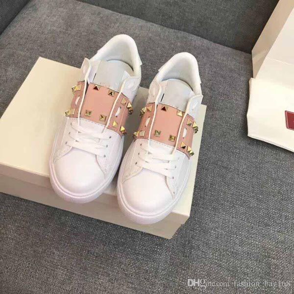 new fashion designer man rivet shoes woman white casual shoes real leather casual designer sneakers men shoes with box 35-45, Black
new fashion designer man rivet shoes woman white casual shoes real leather casual designer sneakers men shoes with box 35-45, Black