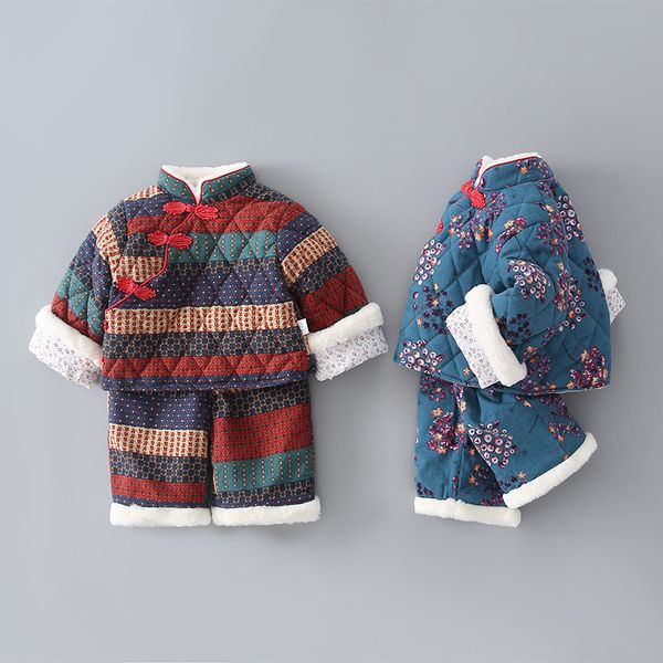 baby winter padded chinese-style two-piece childrens clothes plus cotton padded ethnic suit baby plaid warm, Blue
baby winter padded chinese-style two-piece childrens clothes plus cotton padded ethnic suit baby plaid warm, Blue