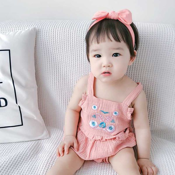 baby girls clothes summer thin section baby sleeveless one-year-old girls floral sling triangle romper suit, Blue
baby girls clothes summer thin section baby sleeveless one-year-old girls floral sling triangle romper suit, Blue