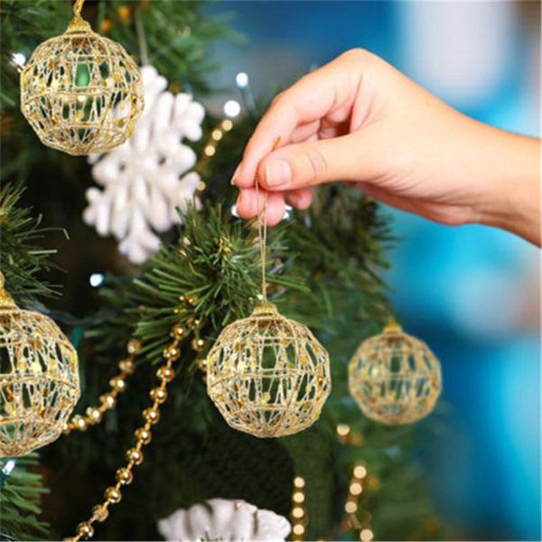 6 pcs glitter 6cm christmas tree hollow out balls xmas tree gold ball decorations christmas ornaments party wedding home decor
6 pcs glitter 6cm christmas tree hollow out balls xmas tree gold ball decorations christmas ornaments party wedding home decor