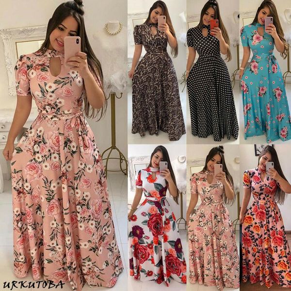 women summer beach boho short sleeve long dress ladies evening party floral dresses sundress, Black;gray
women summer beach boho short sleeve long dress ladies evening party floral dresses sundress, Black;gray