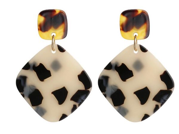 new european and american earrings selling acrylic retro acetate plate ear studs square earrings wy921, Silver
new european and american earrings selling acrylic retro acetate plate ear studs square earrings wy921, Silver