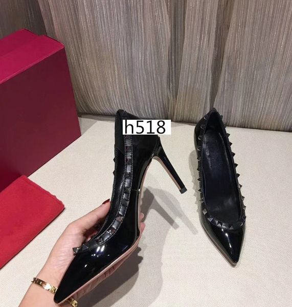 latest designer pointed toe 2-strap with studs high heels leather rivets sandals women high-heeled shoes, Black
latest designer pointed toe 2-strap with studs high heels leather rivets sandals women high-heeled shoes, Black