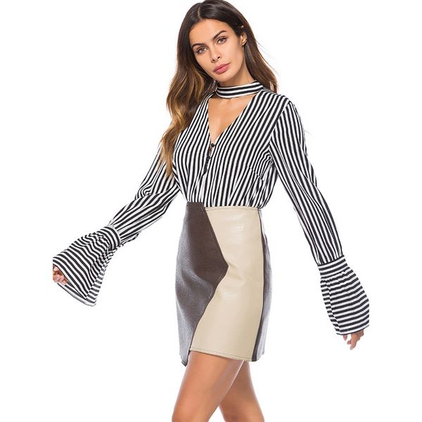 women causal long shirts striped shirt lady fashion button asymmetric blouse shirts women blusas, White
women causal long shirts striped shirt lady fashion button asymmetric blouse shirts women blusas, White