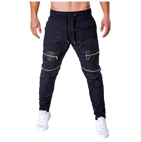 fashion men's sport pant zipper lashing patchwork loose sweatpants drawstring pant 2019 joggers stretch trousers 8.29, Black
fashion men's sport pant zipper lashing patchwork loose sweatpants drawstring pant 2019 joggers stretch trousers 8.29, Black