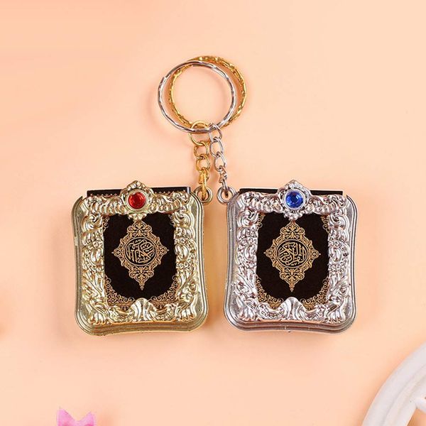 Free DHL 2 Color Mini Ark Quran Book Keychain Creative Key Rings Arabic Muslim Keychains Car Key Pendant Accessories Religious Jewelry M177F
Free DHL 2 Color Mini Ark Quran Book Keychain Creative Key Rings Arabic Muslim Keychains Car Key Pendant Accessories Religious Jewelry M177F