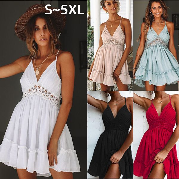 5xl plus size womens dresses clothes ladies evening dress lace halter backless suspender skirt summer vest pink night club party dress, Black;gray
5xl plus size womens dresses clothes ladies evening dress lace halter backless suspender skirt summer vest pink night club party dress, Black;gray
