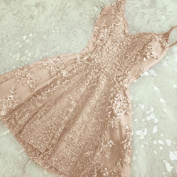 champagne 2019 homecoming dresses a-line spaghetti straps lace beaded short mini elegant cocktail dresses, White;black
champagne 2019 homecoming dresses a-line spaghetti straps lace beaded short mini elegant cocktail dresses, White;black