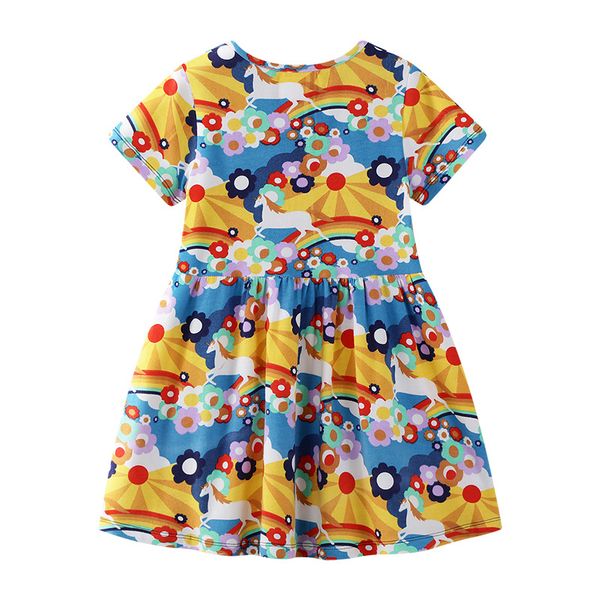 retail girls dress baby girl floral cartoon print short sleeve cotton dresses kids pleated skirts casual skirt children boutique clothing, Red;yellow
retail girls dress baby girl floral cartoon print short sleeve cotton dresses kids pleated skirts casual skirt children boutique clothing, Red;yellow