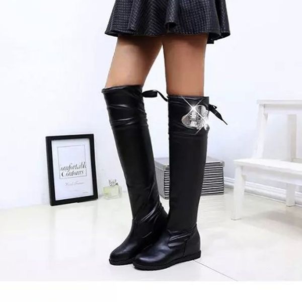 fashion ladies knee high winter boots soft leather boots woman black zip warm fur women thigh high shoes#4
fashion ladies knee high winter boots soft leather boots woman black zip warm fur women thigh high shoes#4
