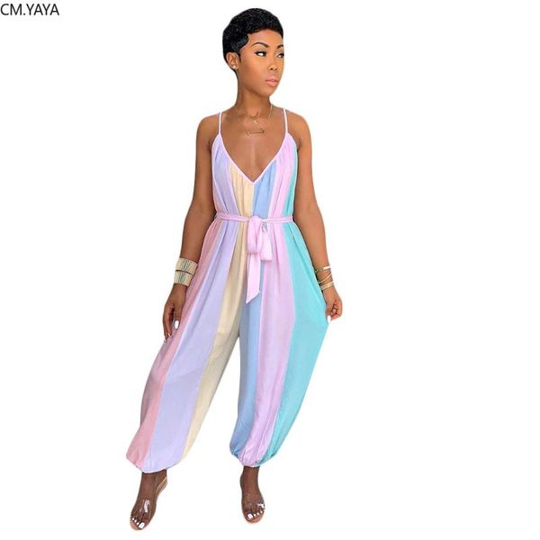 2020 women summer new spaghetti strap high waist sashes rainbow stripes print jumpsuit beach night party romper playsuit gls3635, Black;white
2020 women summer new spaghetti strap high waist sashes rainbow stripes print jumpsuit beach night party romper playsuit gls3635, Black;white