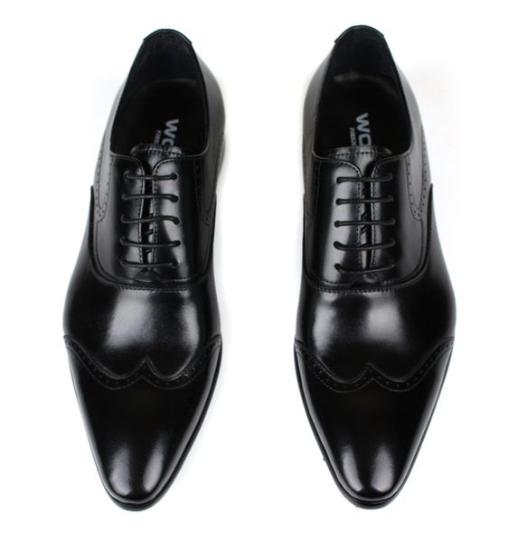 men's shoes leather shoes men's lace-up genuine product cowhide work men chaussure homme, Black
men's shoes leather shoes men's lace-up genuine product cowhide work men chaussure homme, Black