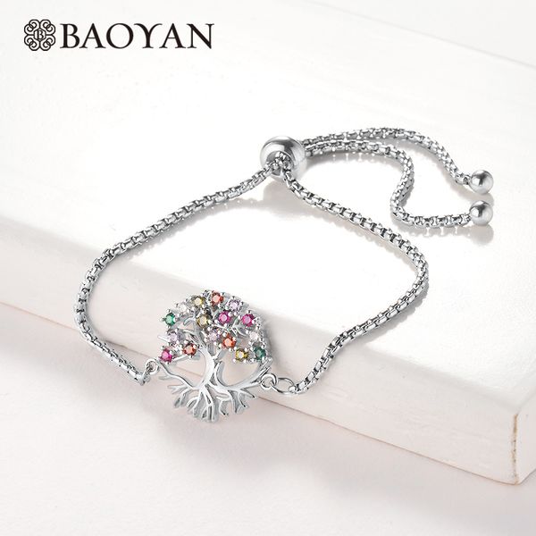 baoyan fashion colorful crystal tree of life charm adjustable bracelet brass gold/black/silver/rose gold love bracelet for women
baoyan fashion colorful crystal tree of life charm adjustable bracelet brass gold/black/silver/rose gold love bracelet for women