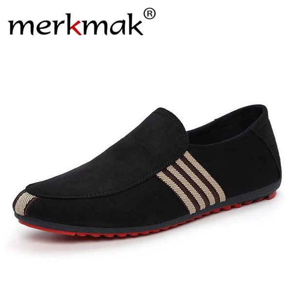 merkmak new spring men suede loafers summer casual driving men's shoes fashion comfortable anti-skid slip-on lazy footwear flats mx1907, Black 
merkmak new spring men suede loafers summer casual driving men's shoes fashion comfortable anti-skid slip-on lazy footwear flats mx1907, Black
