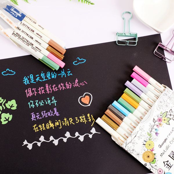 10 colors metallic highlighter pen set watercolor marker pens for p diary painting drawing diy scrapbooking school, Black;red
10 colors metallic highlighter pen set watercolor marker pens for p diary painting drawing diy scrapbooking school, Black;red