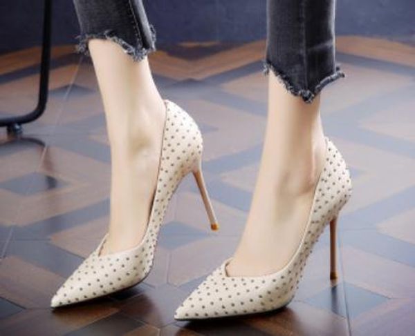 2020 women's shoes in spring and autumn with new style high heel fine heel pointed end @3120, Black
2020 women's shoes in spring and autumn with new style high heel fine heel pointed end @3120, Black